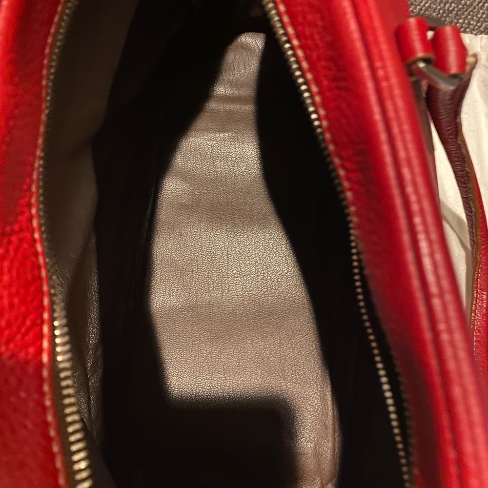 Prada Red Leather Shoulder Bag - Picture 11 of 15